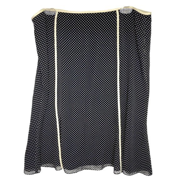 Ann Taylor | A Line Silk Polka Dot Skirt Women's Sz. 14 Bows Business Wear Work - Picture 2 of 8